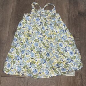 GAP Floral Kids Dress - Blue, Yellow, Green